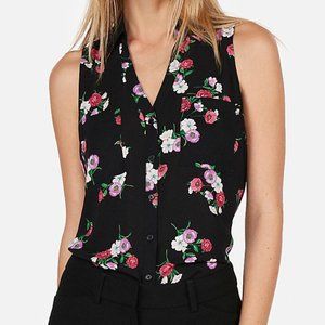 Express Floral Sleeveless Top